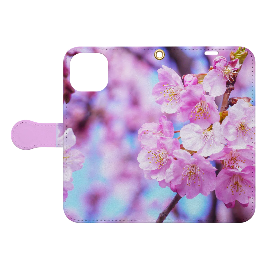 orange_honeyの桜48 Book-Style Smartphone Case:Opened (outside)