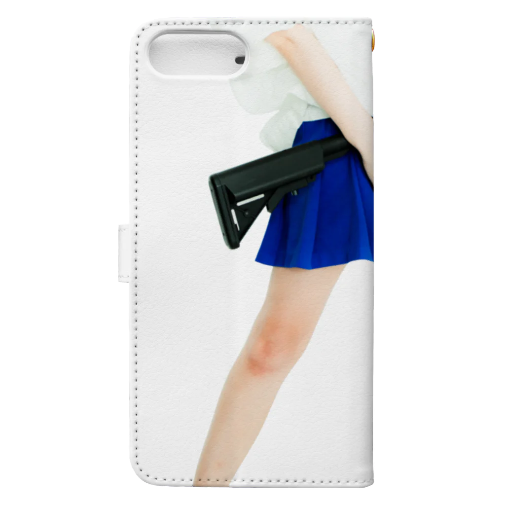 PPPRのgrumble gun girl  Book-Style Smartphone Case :back