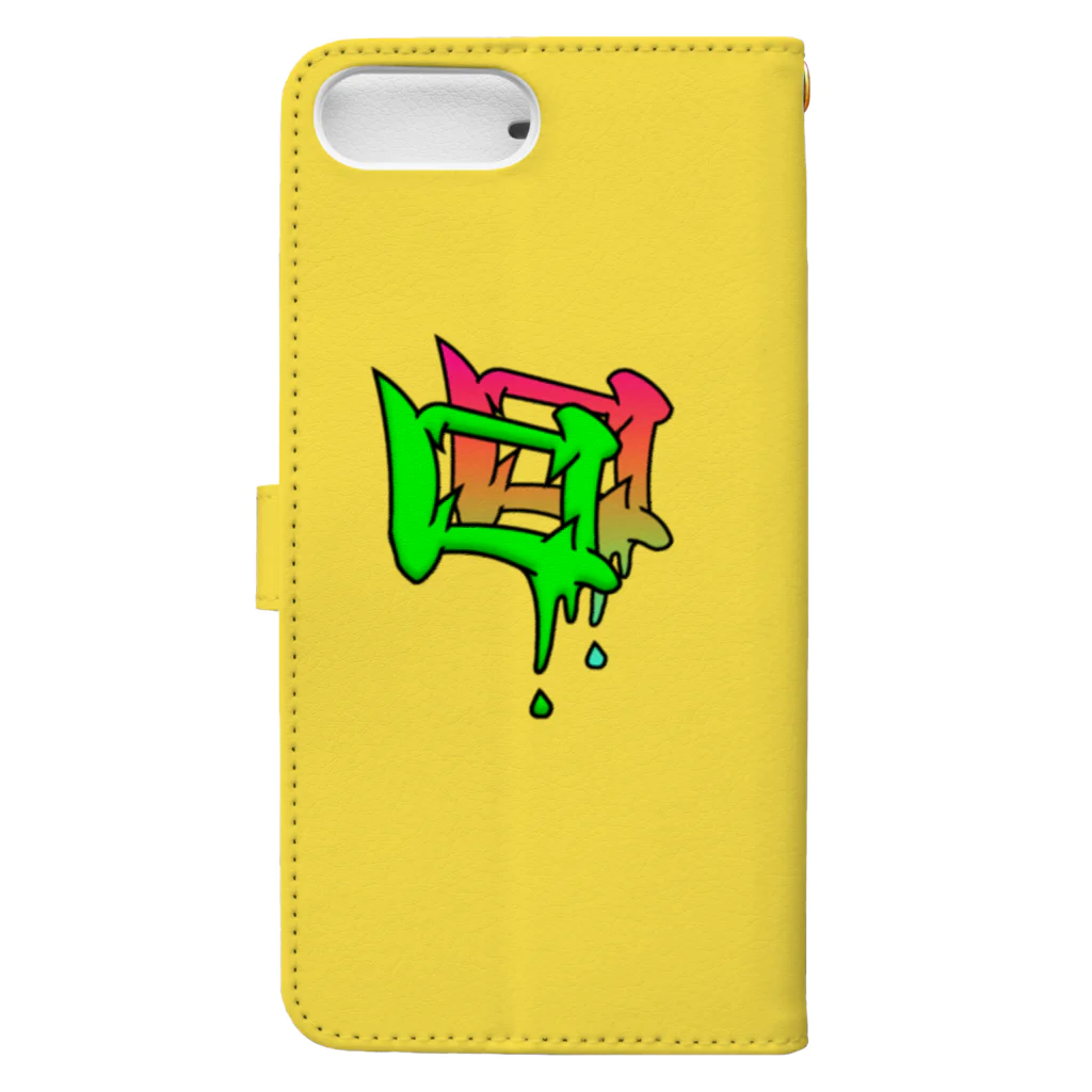 HimoGGのFantome Low...（Yellow） 手帳型スマホケースの裏面