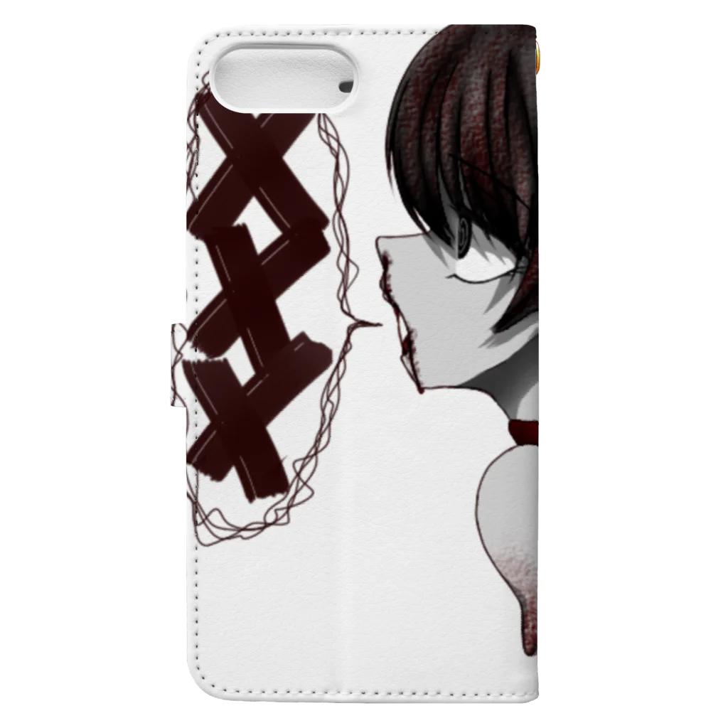 mirei@× × ×の僕は××× Book-Style Smartphone Case :back