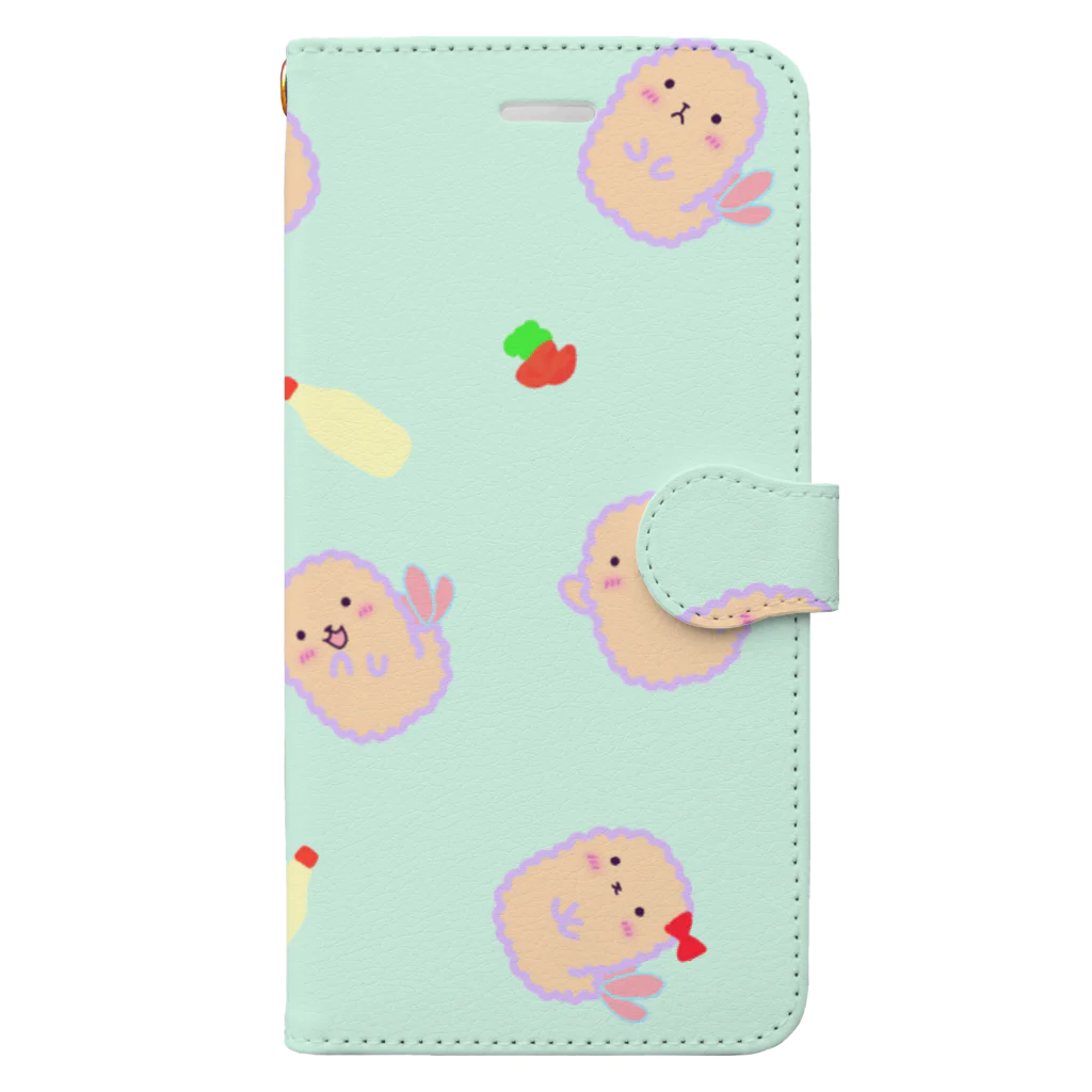 もんぞーのえびふりゃーくん Book-Style Smartphone Case