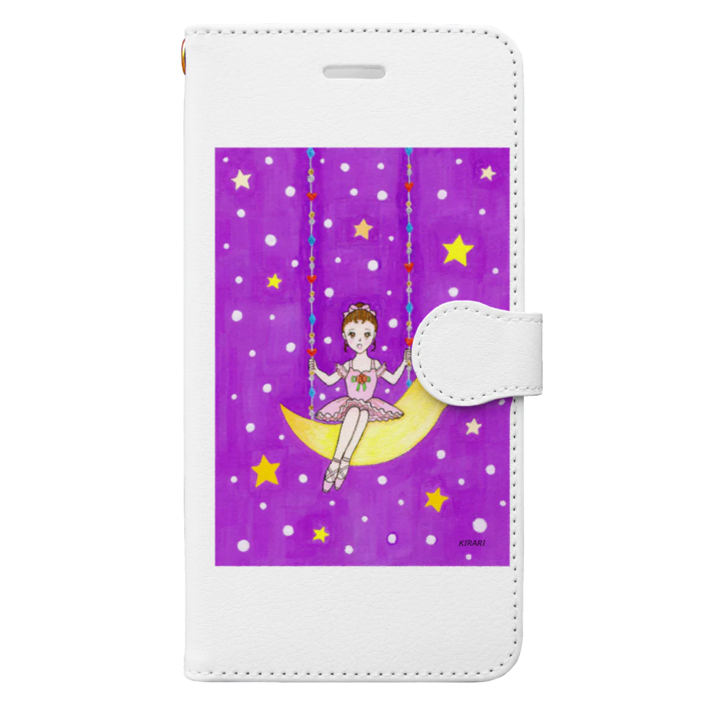 KIRARIの夢色雑貨屋さんの「月のバレリーナ」 Book-Style Smartphone Case