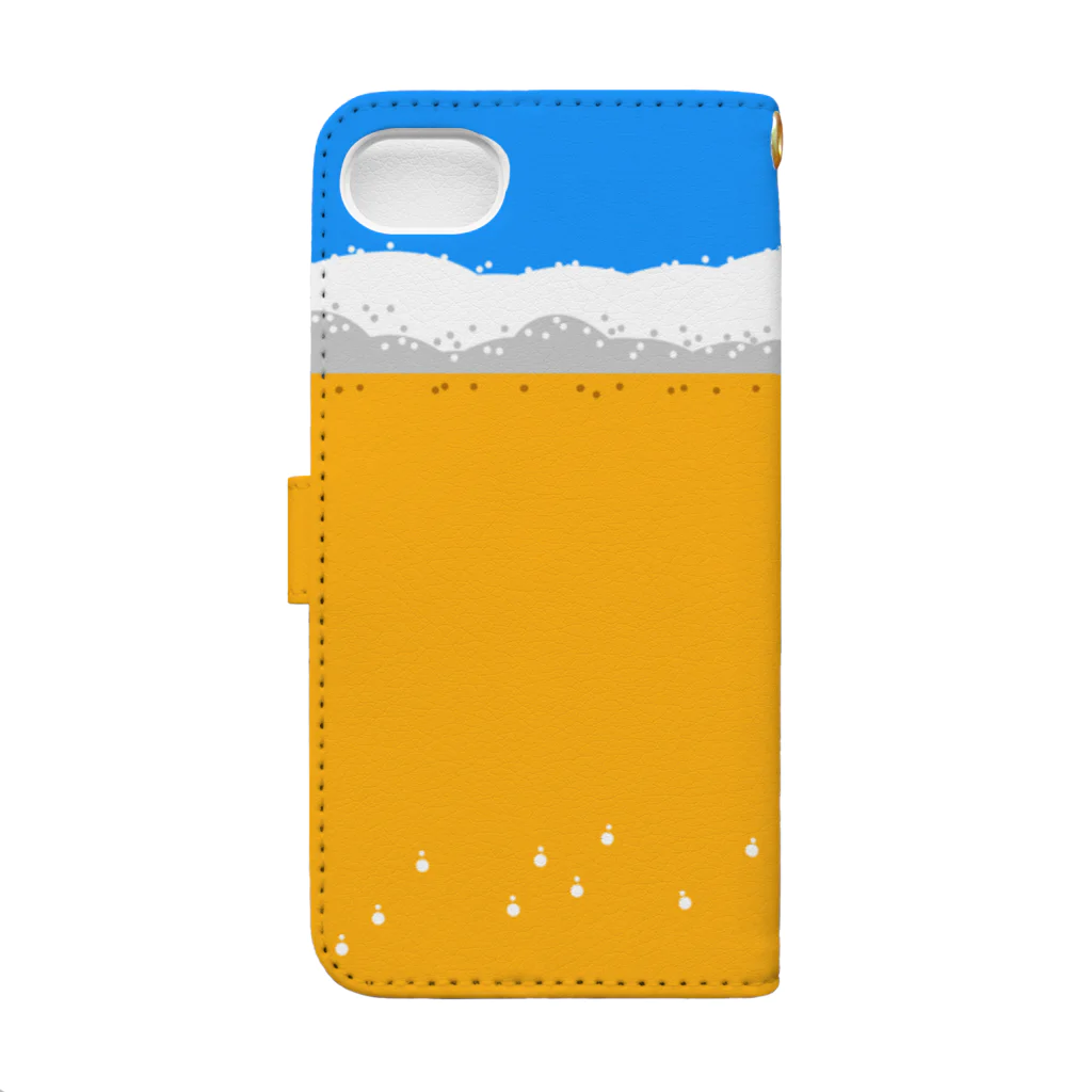 baikoのビール入ってます Book-Style Smartphone Case :back