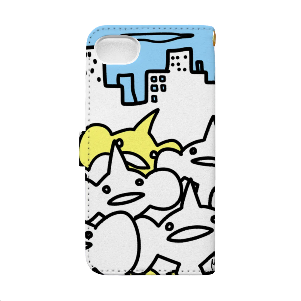 MEG♀のKED.（都会） Book-Style Smartphone Case :back