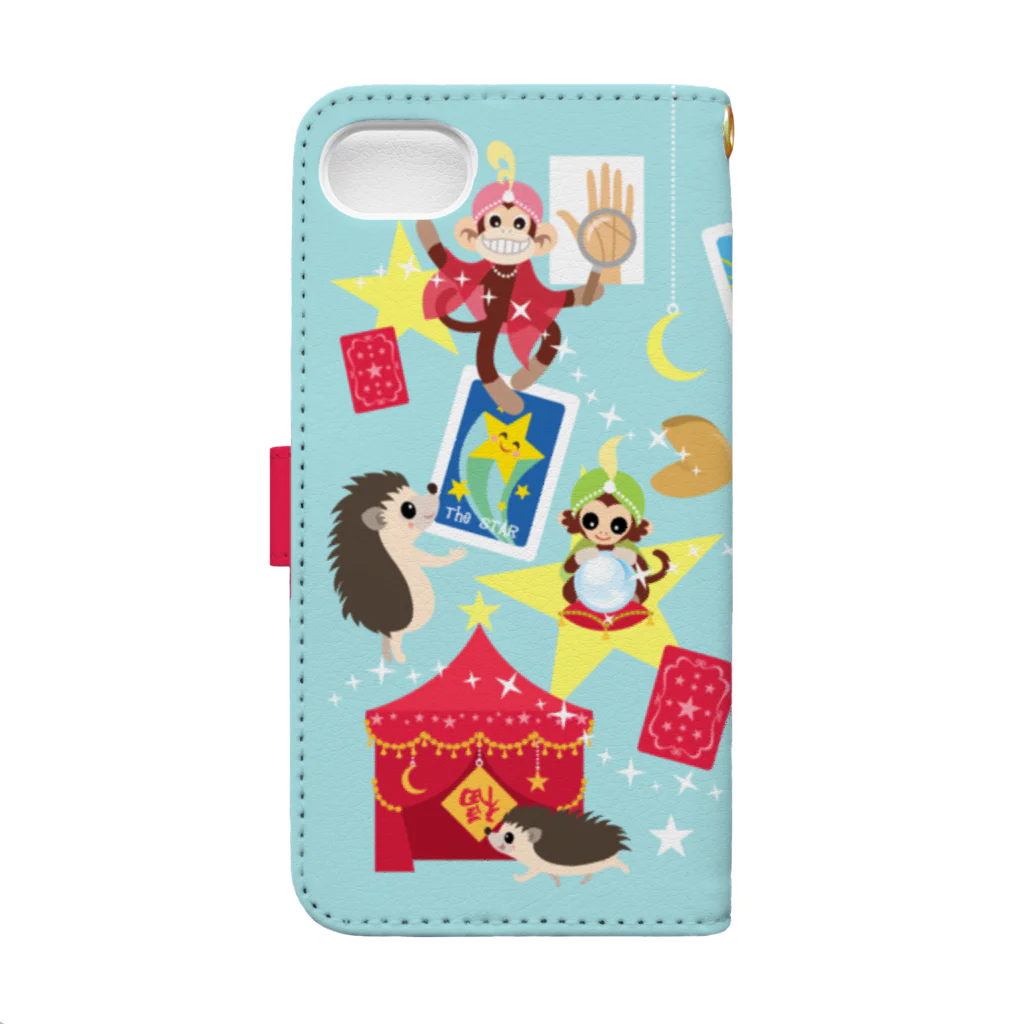 FOXY COLORSのハリネズミ占い Book-Style Smartphone Case :back