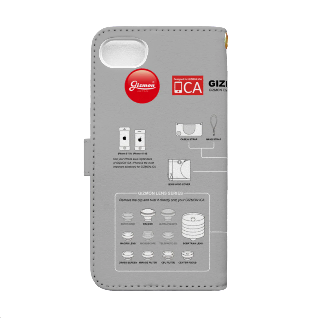ギズモショップのiCA システム図 Book-Style Smartphone Case :back