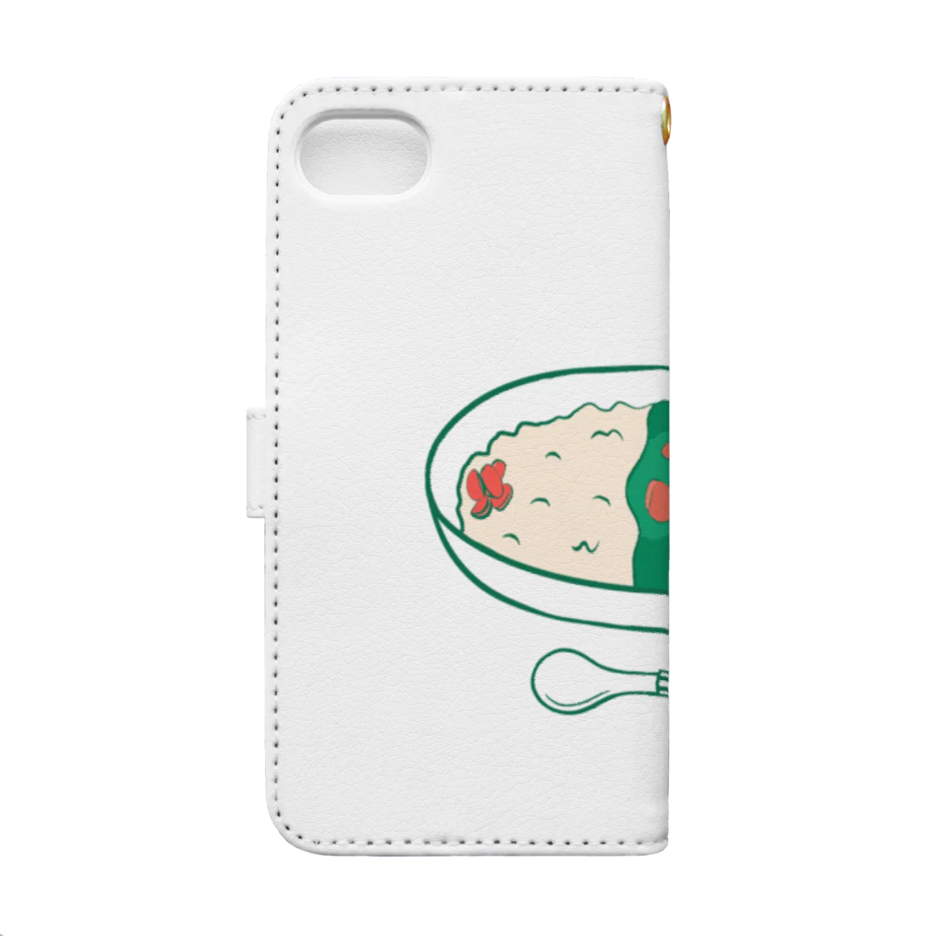 electronicatの野菜カレー Book-Style Smartphone Case :back