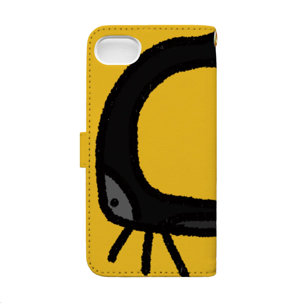 ツノゼミクラフト　#ツノゼミgoのあつめて！ツノゼミくん Book-Style Smartphone Case :back