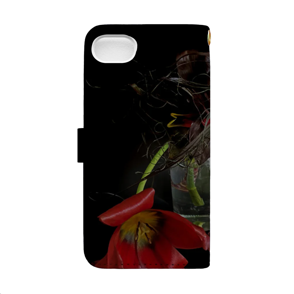 Shuwa Flowers Designのflowers① Book-Style Smartphone Case :back