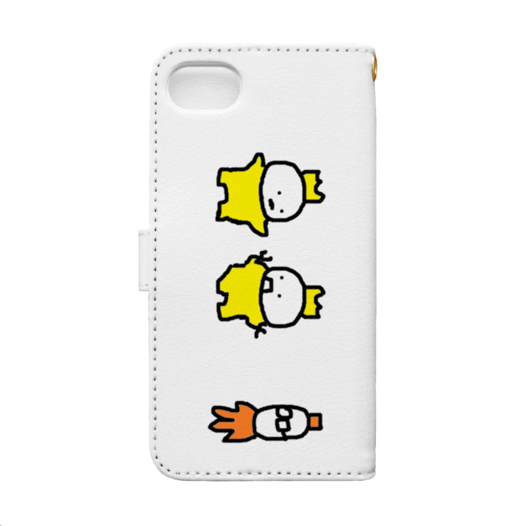 Ｐ国公式ギフトショップのＰ国王とロボ Book-Style Smartphone Case :back