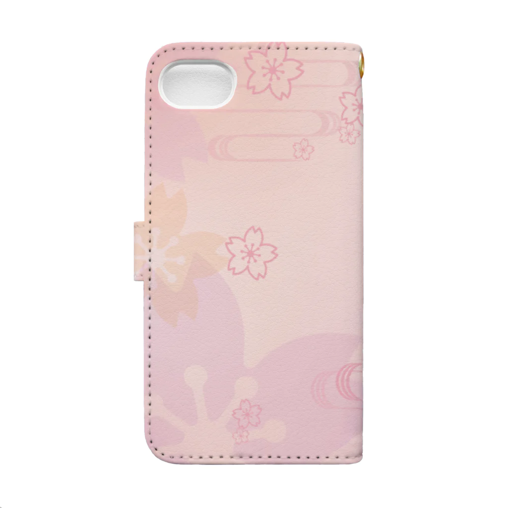 SWEET DREAMSの花筏 Book-Style Smartphone Case :back