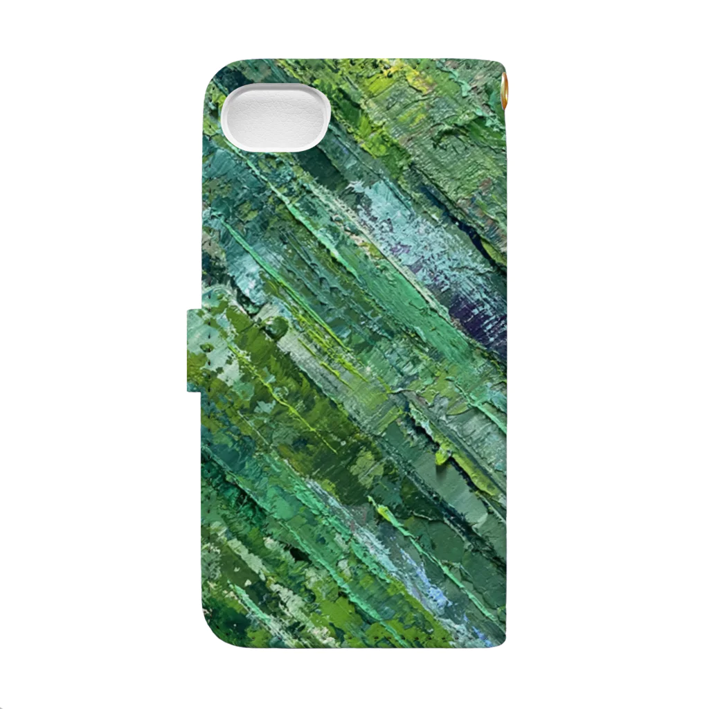 Atelier HILOのQuartz × Forest Book-Style Smartphone Case :back