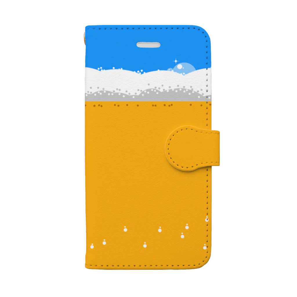 baikoのビール入ってます Book-Style Smartphone Case