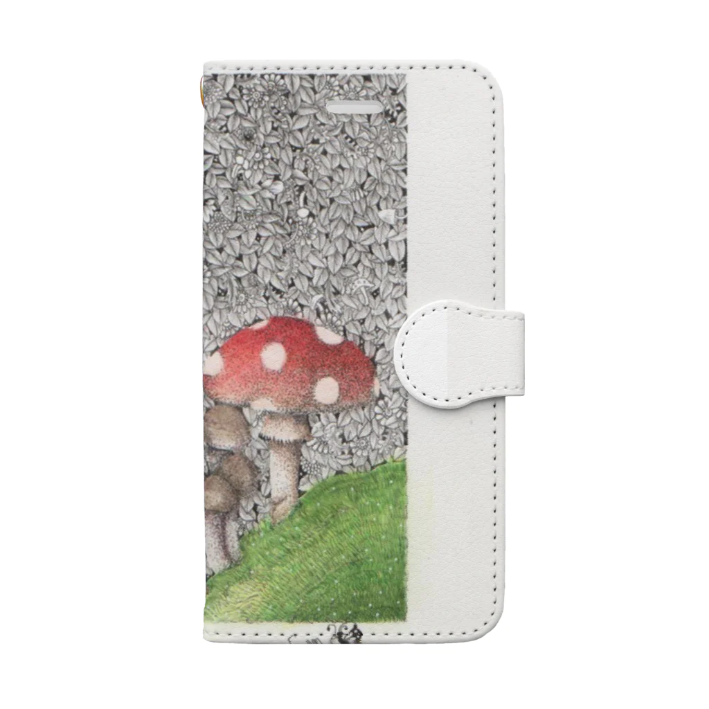 Emi_matsu5257のきのこ Book-Style Smartphone Case