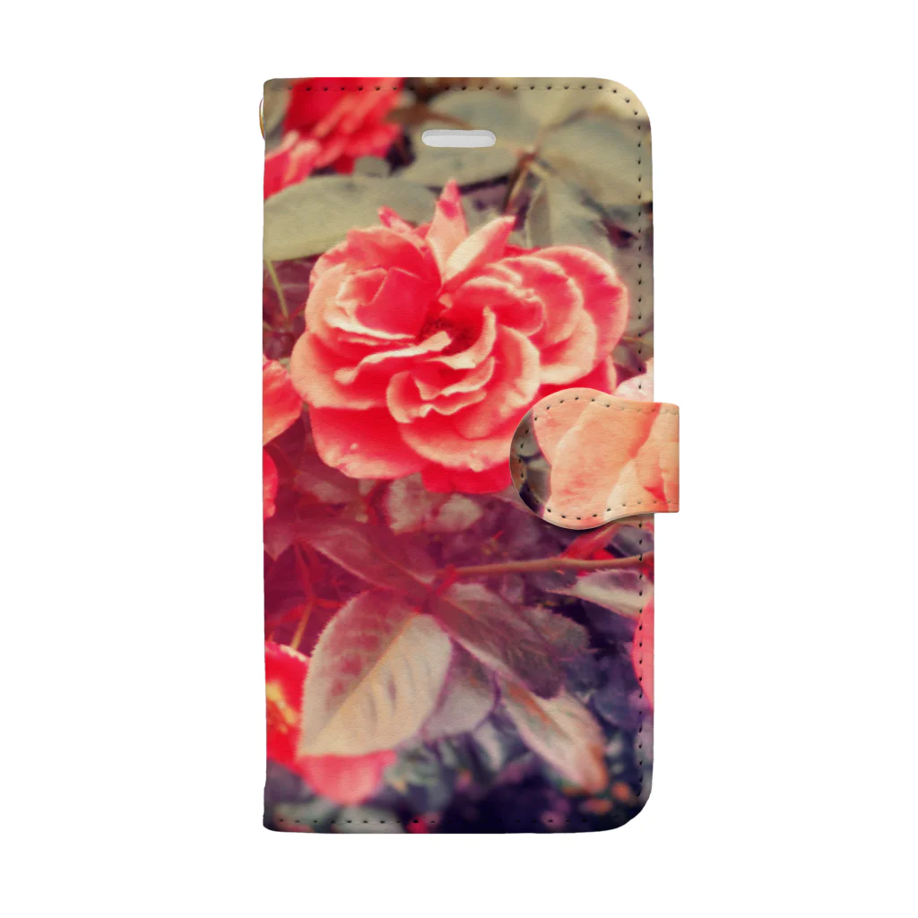 fakirのGrunge Rose 手帳型スマホケース