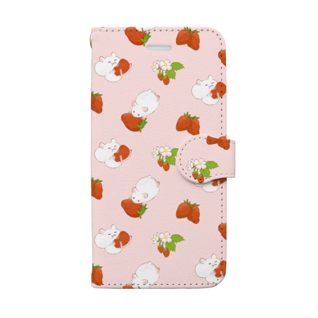 栞子のいちご×ハムスター Book-Style Smartphone Case