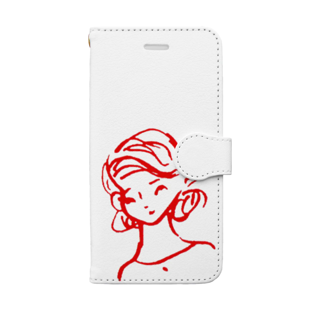 とんちゃん商会の昭和のKATUKOさん Book-Style Smartphone Case