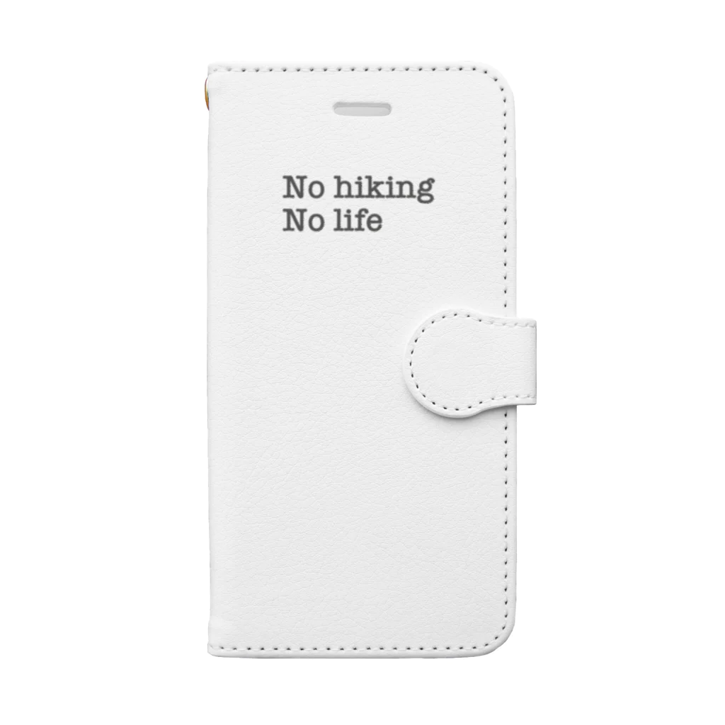 TQLfabのNo hiking No life 手帳型スマホケース