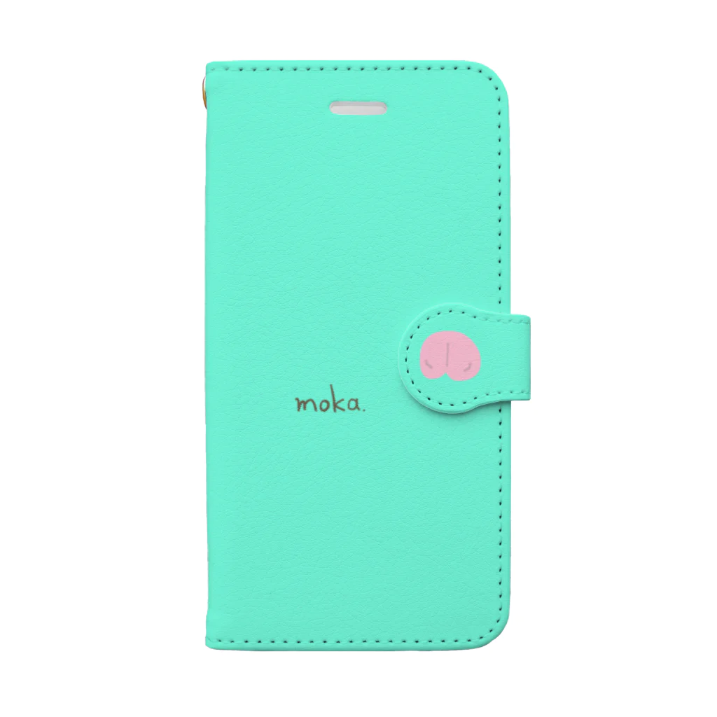 やさいちゃんのシンプルフクモモ（手帳） Book-Style Smartphone Case