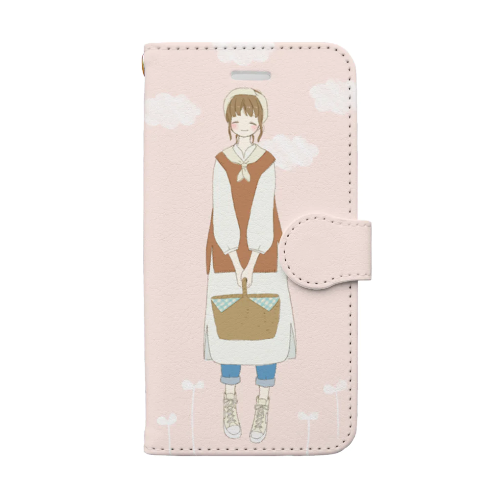 m_matsurikaのピクニックに行こう Book-Style Smartphone Case