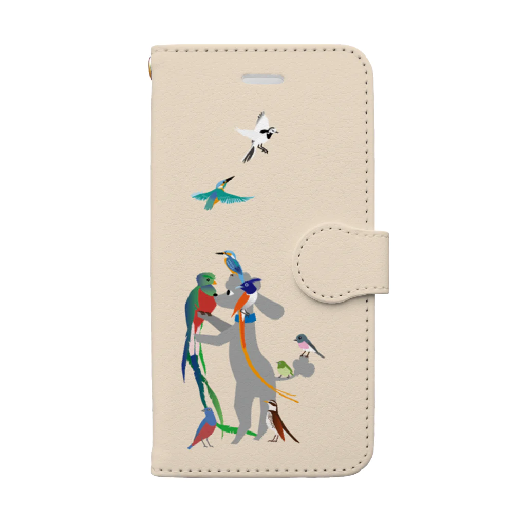 エダマメトイチのwith birds 1 Book-Style Smartphone Case