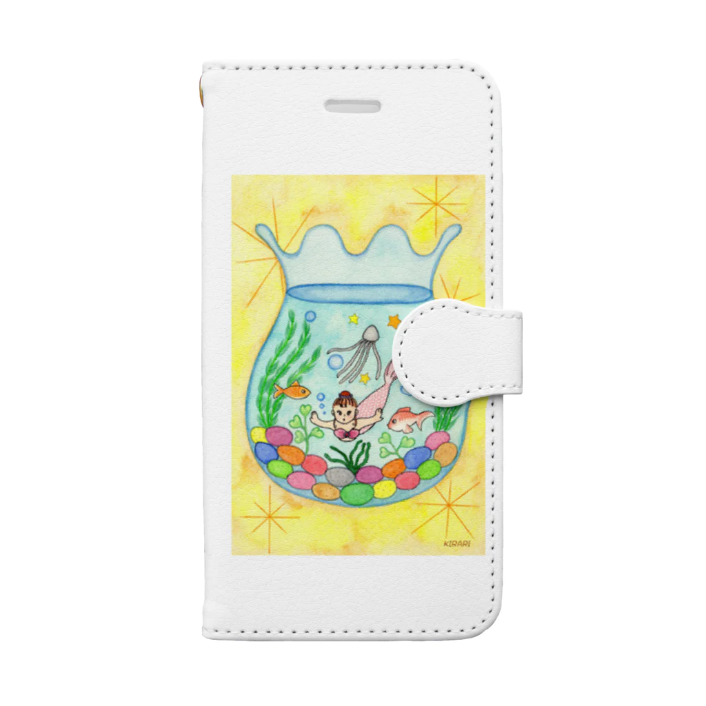 KIRARIの夢色雑貨屋さんの「金魚鉢の夢」 Book-Style Smartphone Case