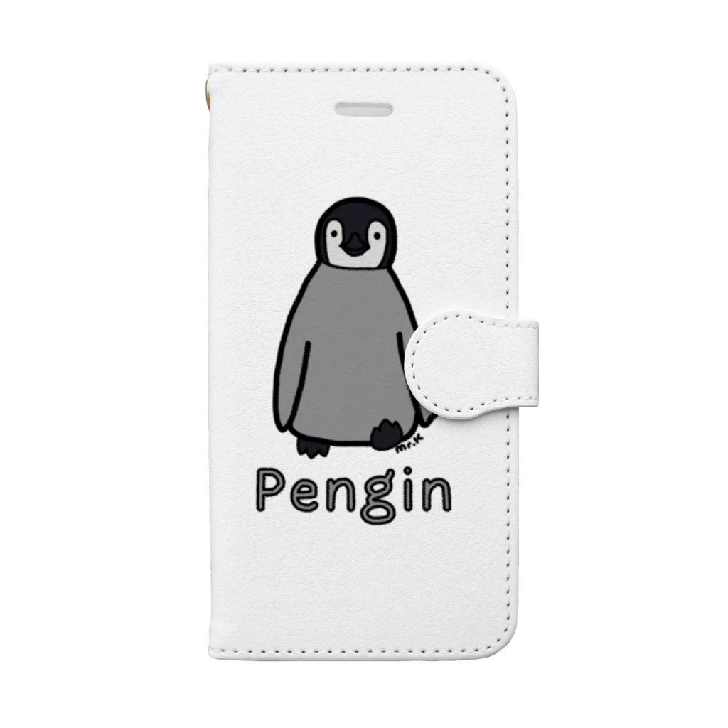 MrKShirtsのPengin (ペンギン) 色デザイン 手帳型スマホケース