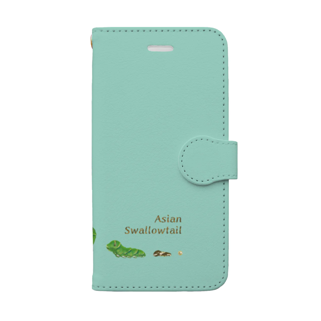 kitaooji shop SUZURI店のAsian Swallowtail Book-Style Smartphone Case