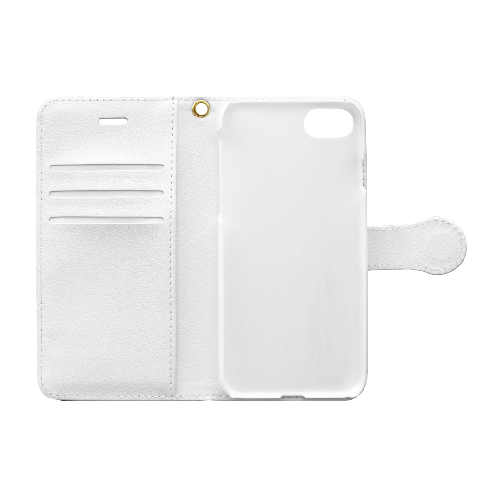 noEgaのPop Shuriken （iPhone7/8用） Book-Style Smartphone Case :Opened (inside)