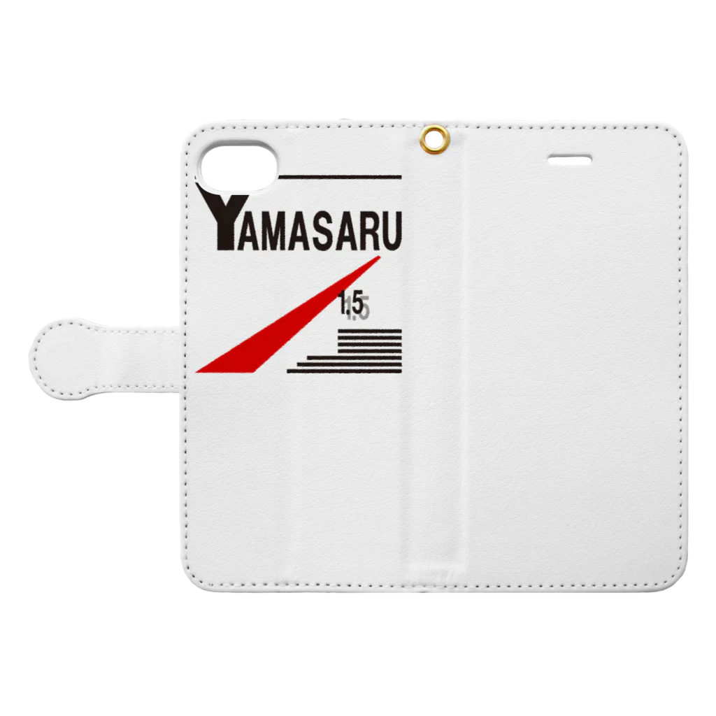 siroFのYAMASARU ケース Book-Style Smartphone Case:Opened (outside)