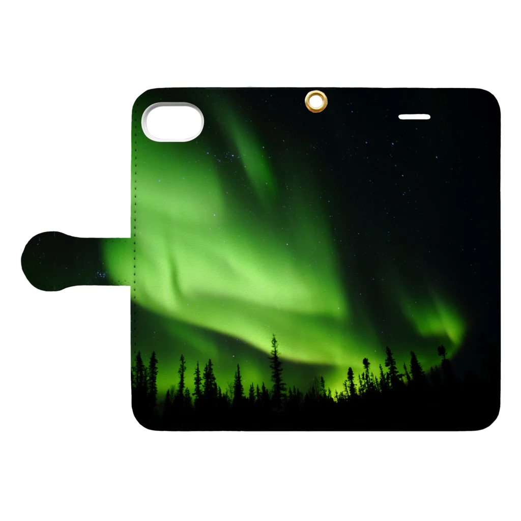 here,there,somewhere.のaurora4 Book-Style Smartphone Case:Opened (outside)