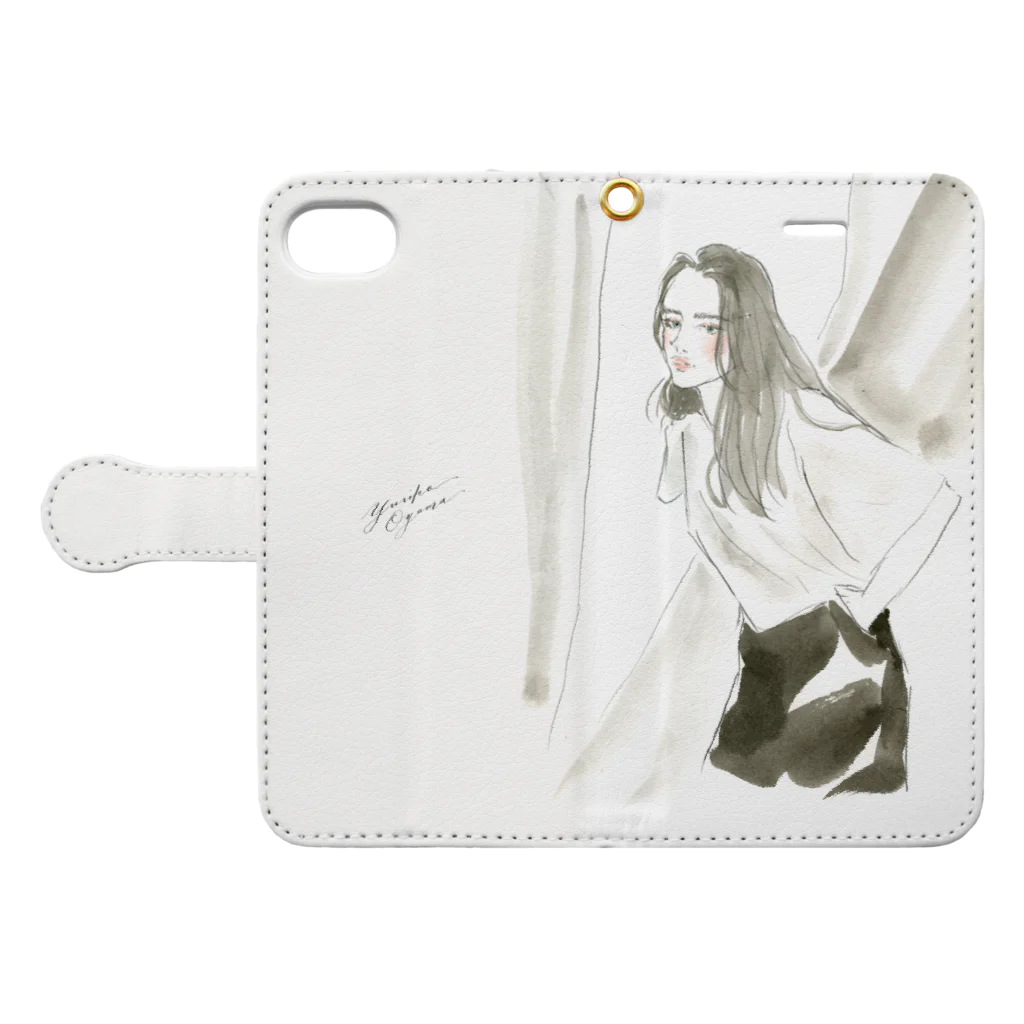 Yuriko OyamaのMinimal Book-Style Smartphone Case:Opened (outside)