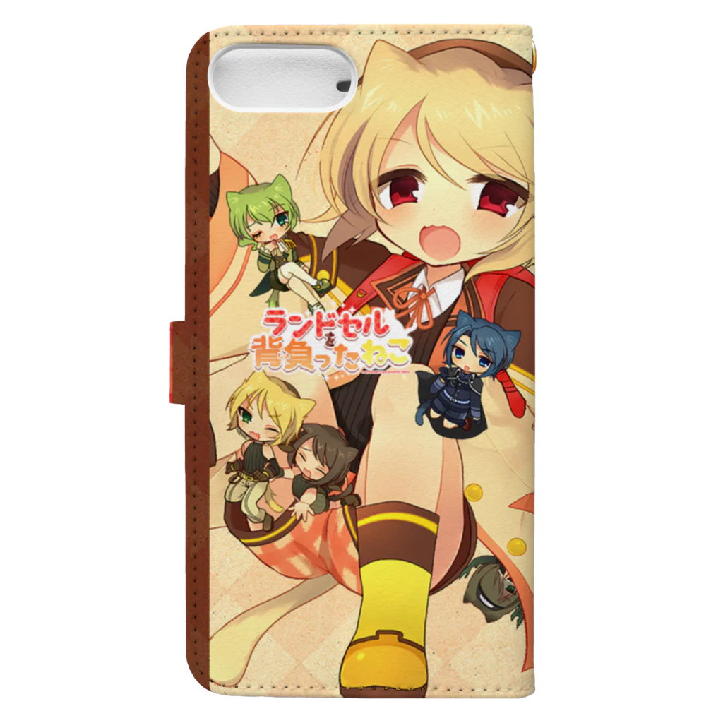 childrop's / ランドセルを背負ったねこのラクタとみんな ver. Book-Style Smartphone Case :back