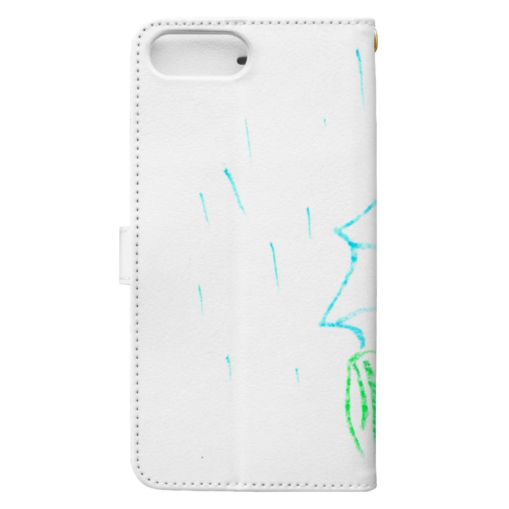 kentarococoのばか。雨の、ばか。 Book-Style Smartphone Case :back