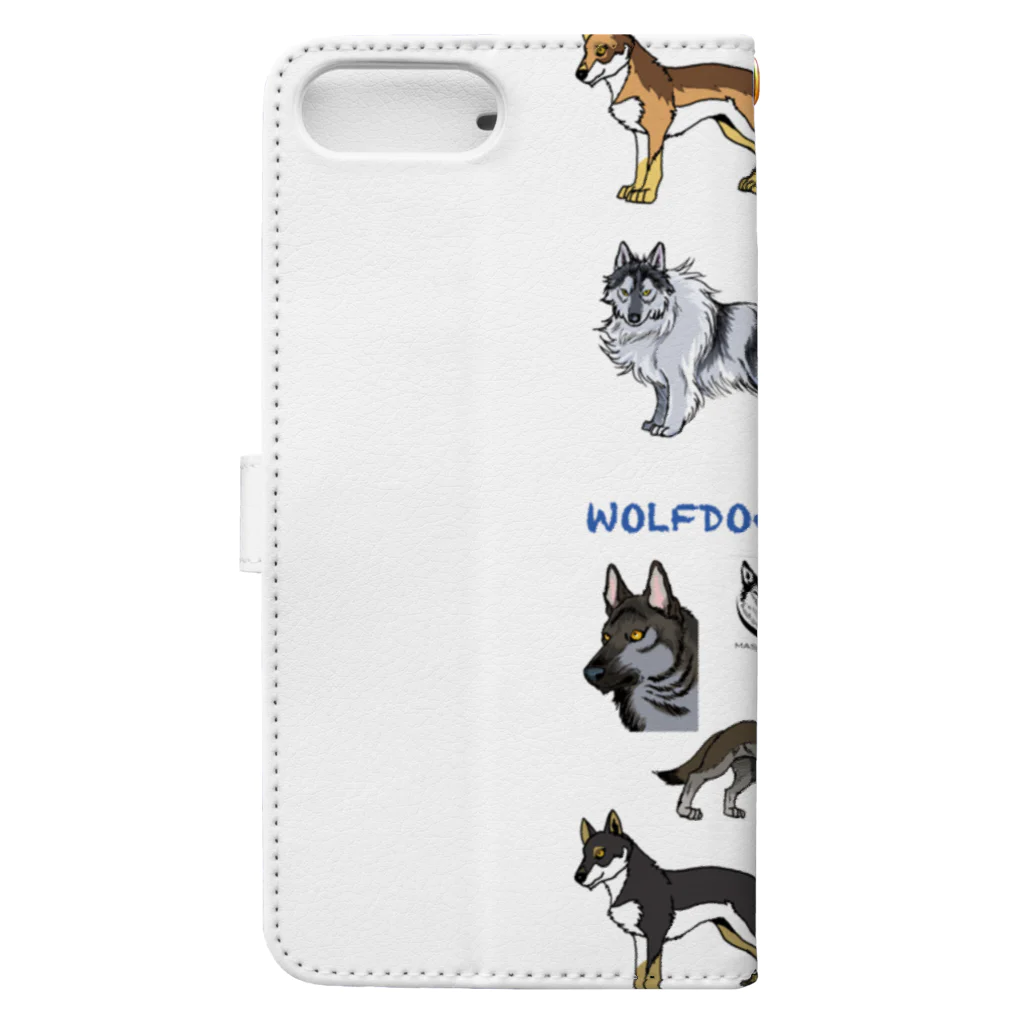 工房斑狼のWOLFDOGS Book-Style Smartphone Case :back