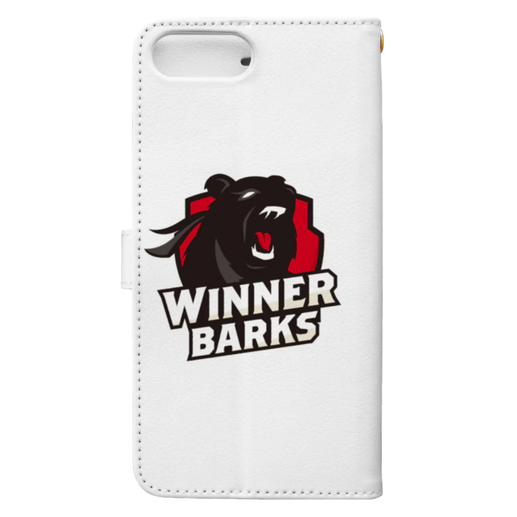 WinnerBarks Ent.のWinnerBarksチームロゴ 手帳型スマホケースの裏面