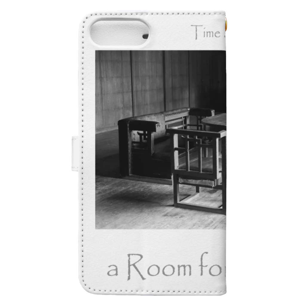 Kazumichi Otsubo's Souvenir departmentのa Room for the "Time" ~ BW Book-Style Smartphone Case :back