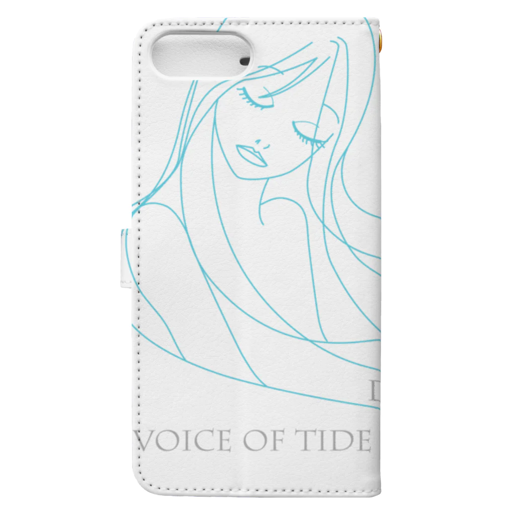 Loysa_SuunnitteluのDo you think... voice of tide was heard far? Book-Style Smartphone Case :back