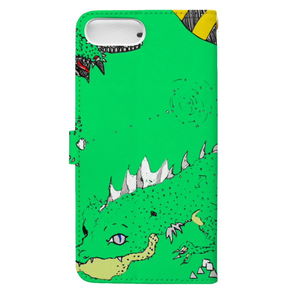 kita nobuwaのブルーアイドラゴン Book-Style Smartphone Case :back