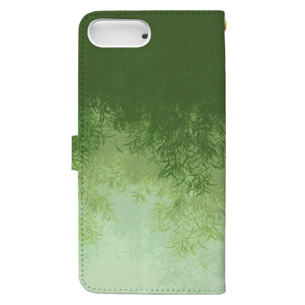 dizzyのWillow (Green) 手帳型スマホケースの裏面