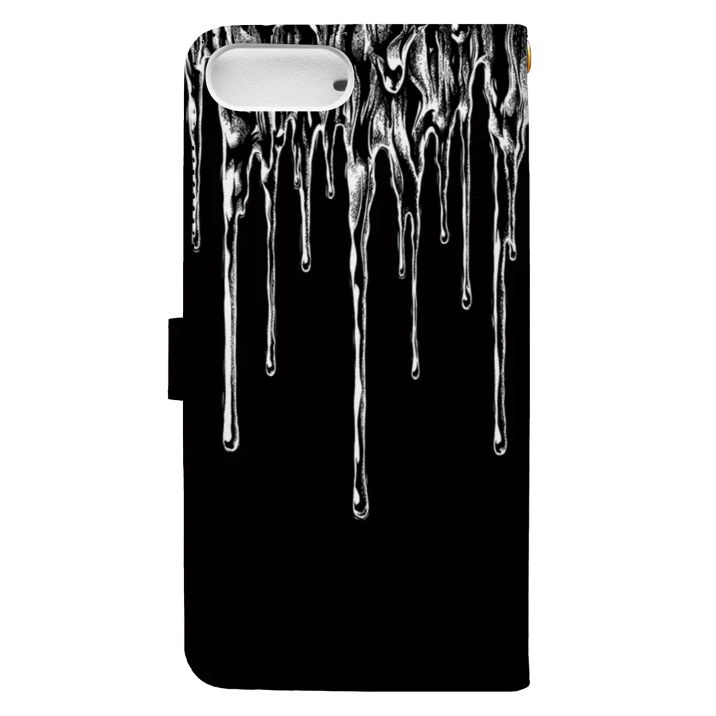 BLACKINKのCircle-waterborn. Black Book-Style Smartphone Case :back