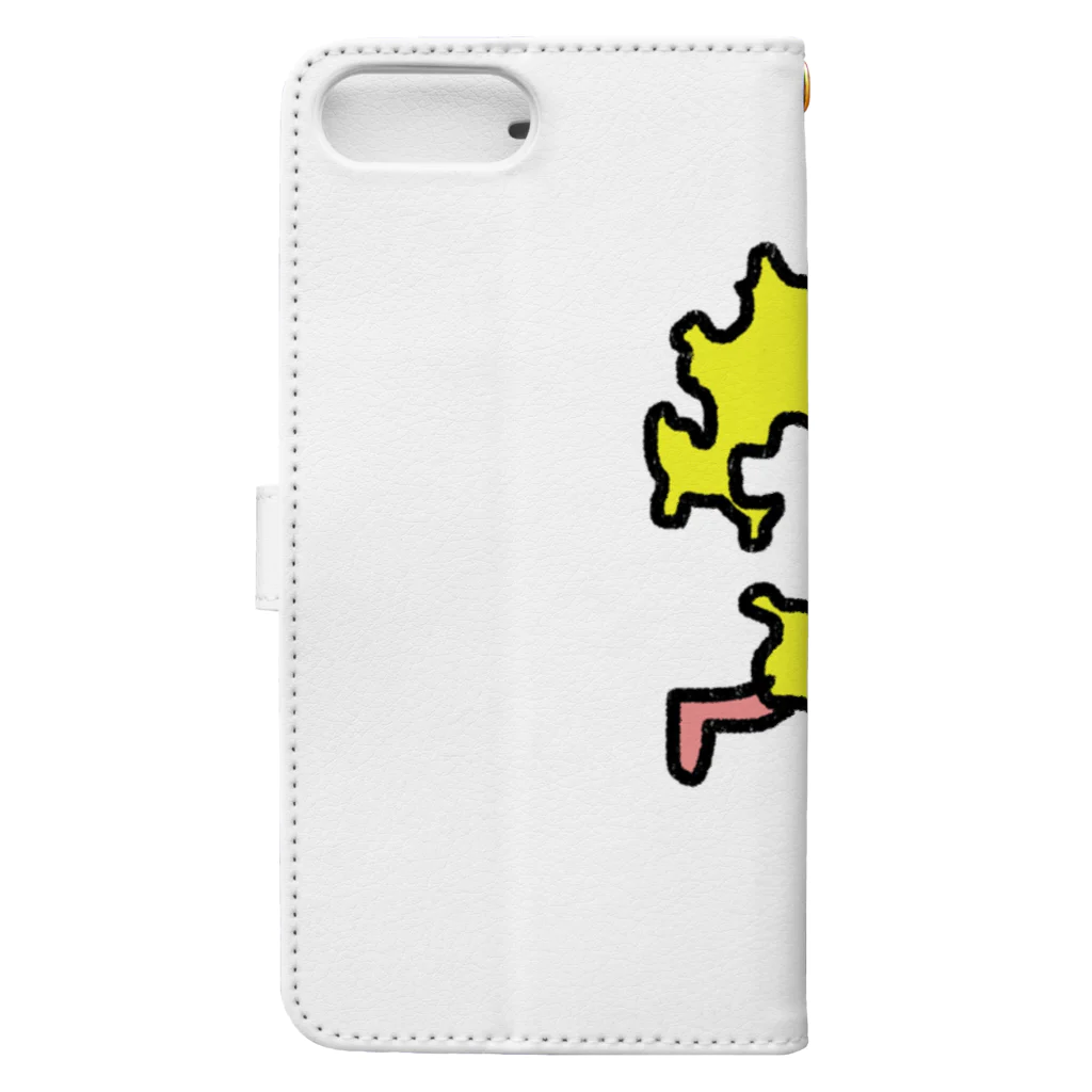 鹿と仏 SHIKA TO HOTOKEのクスオくん(九州男) Book-Style Smartphone Case :back