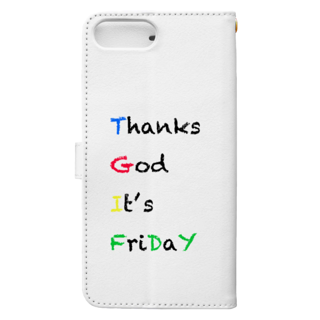 fdy.incのTGIF_black Book-Style Smartphone Case :back