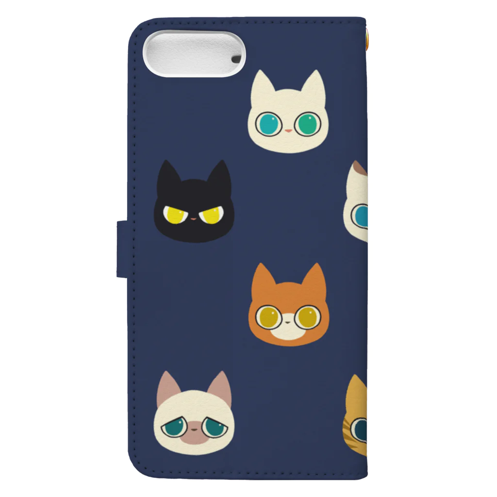 ROCOのねこたま Book-Style Smartphone Case :back