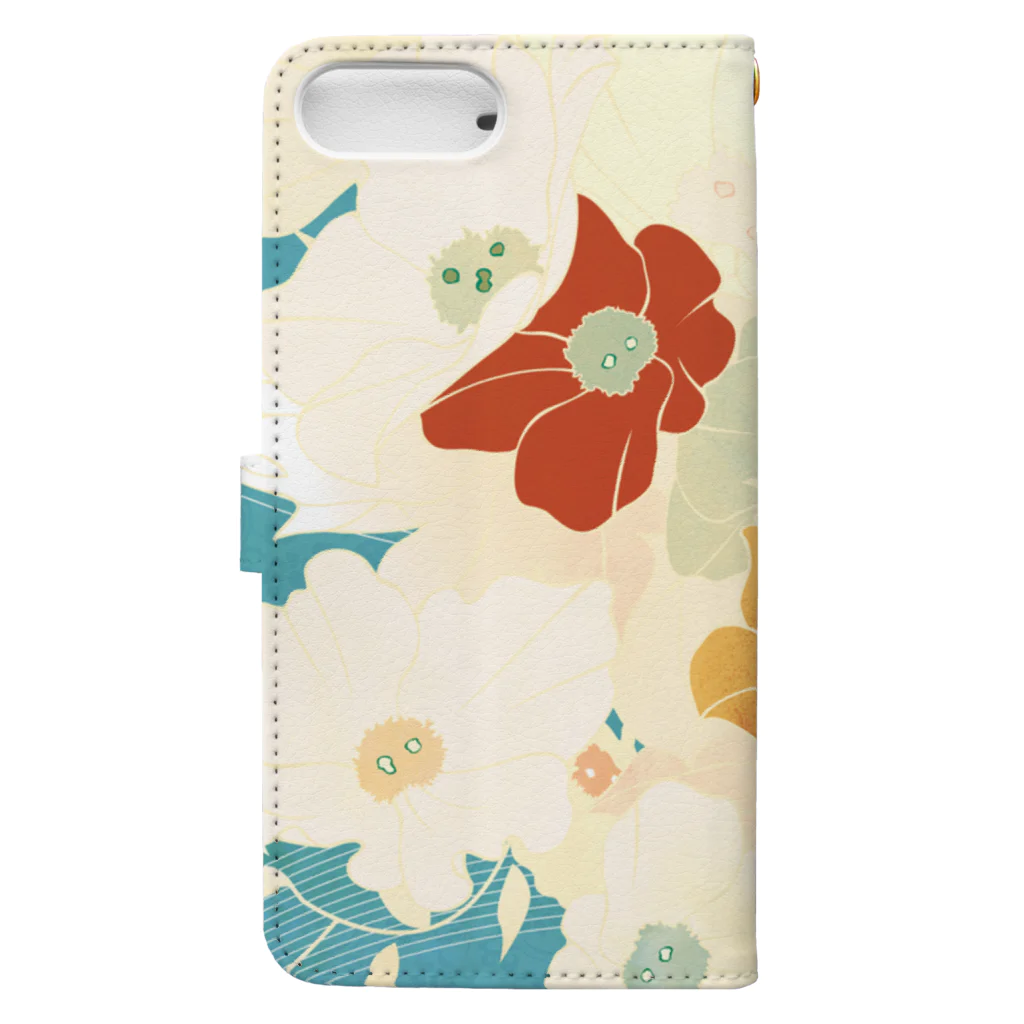 無孔笛の吹花 Book-Style Smartphone Case :back