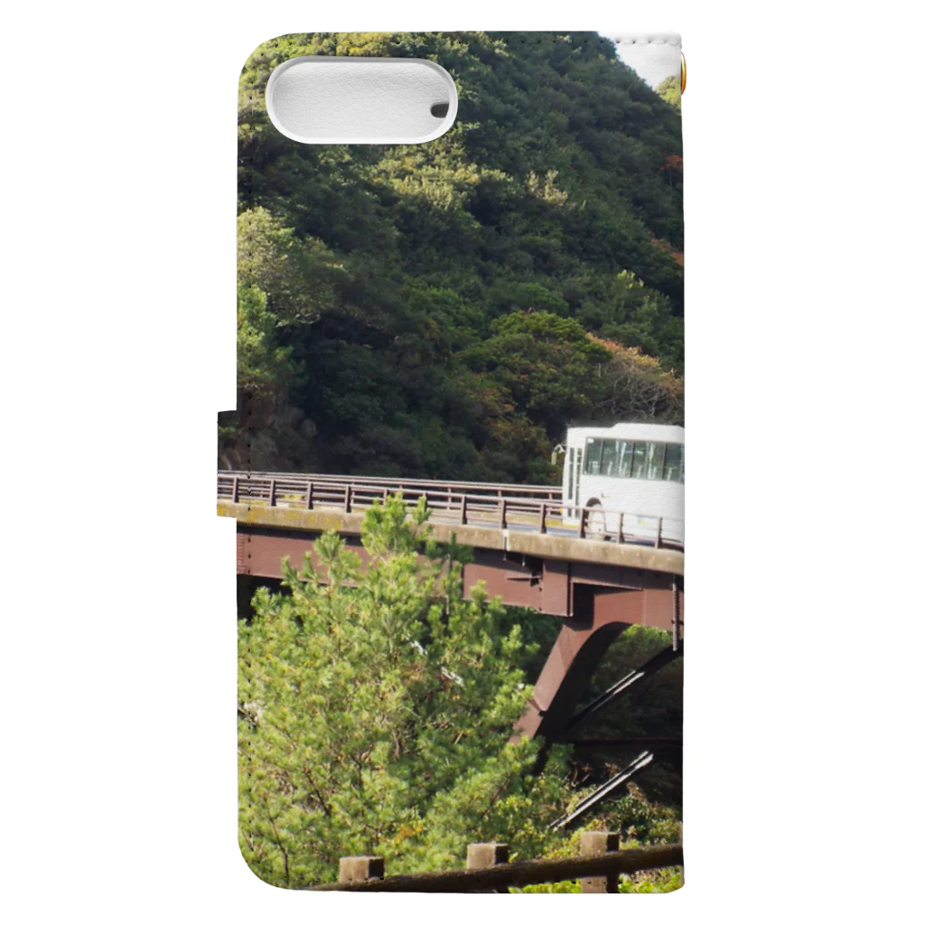 shige168の屋久島の路線バス Book-Style Smartphone Case :back