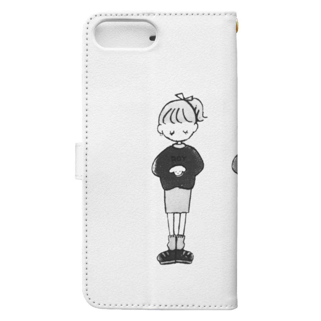 _sunのおんなのこさんにん Book-Style Smartphone Case :back