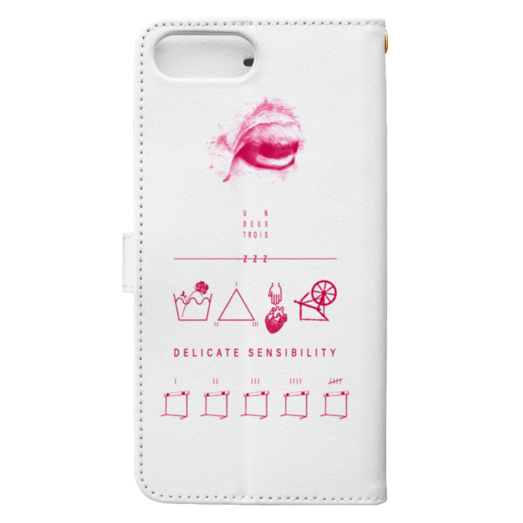 温室【Ａ】のDELICATE SENSIBILITY 【iPhone6s Plus/6 Plus/7 Plus/8 Plus】 Book-Style Smartphone Case :back