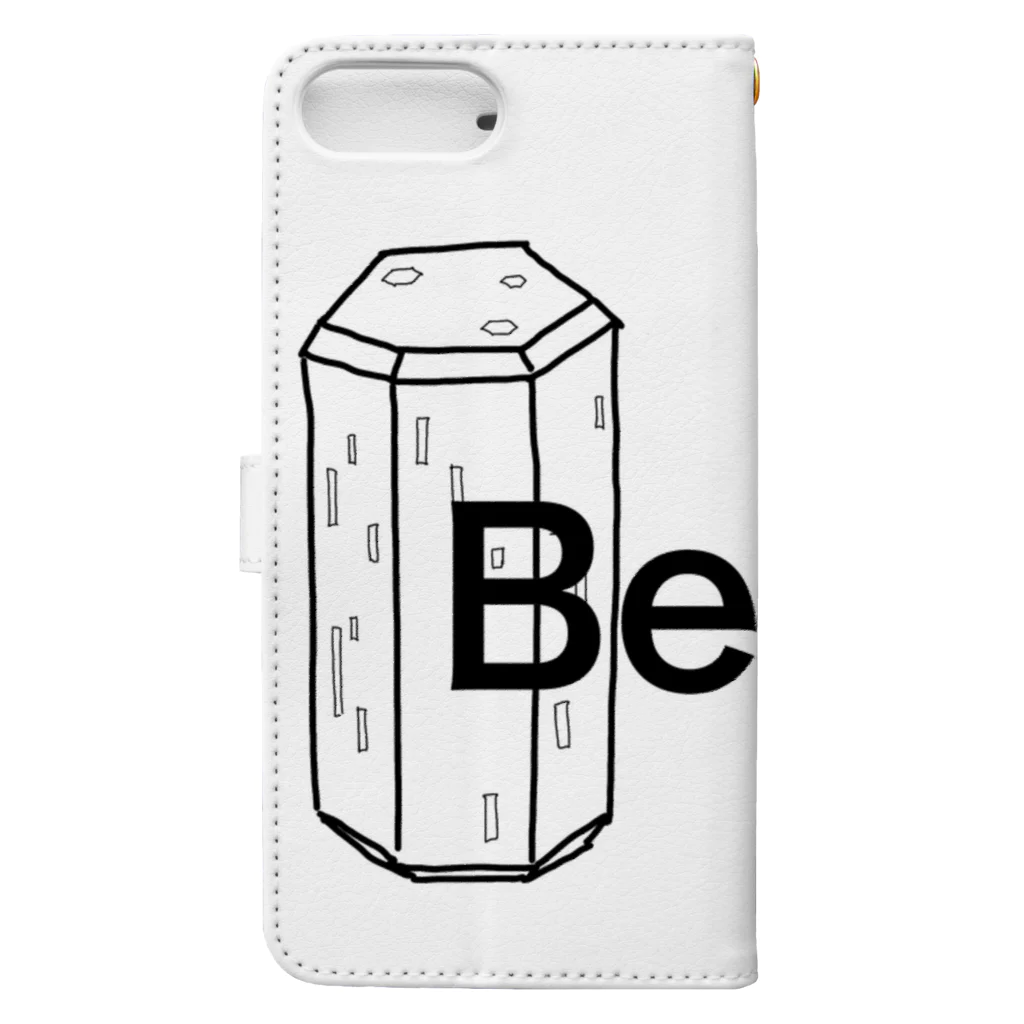 Natsuyamaのベリルの結晶原石の晶癖 Book-Style Smartphone Case :back