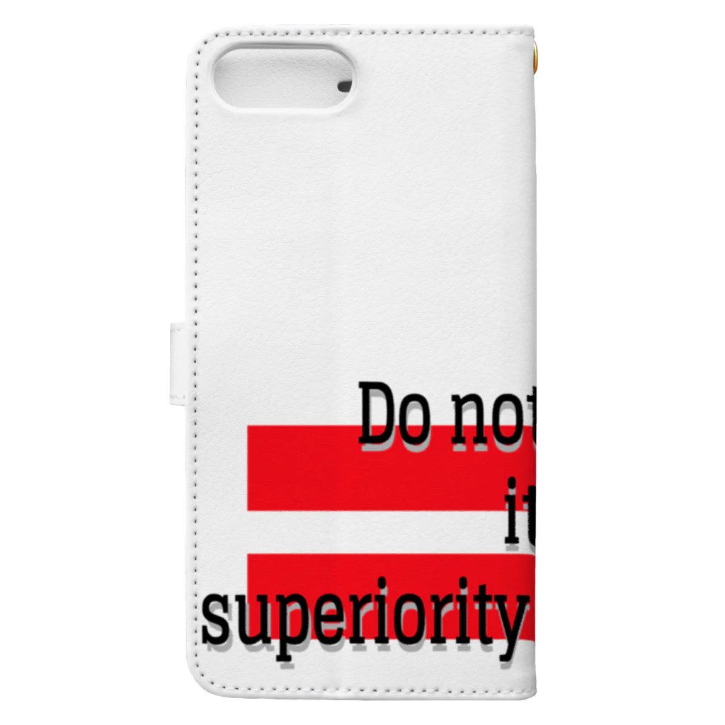 思いついた言葉集めましたのDo not mind its superiority / inferiority Book-Style Smartphone Case :back